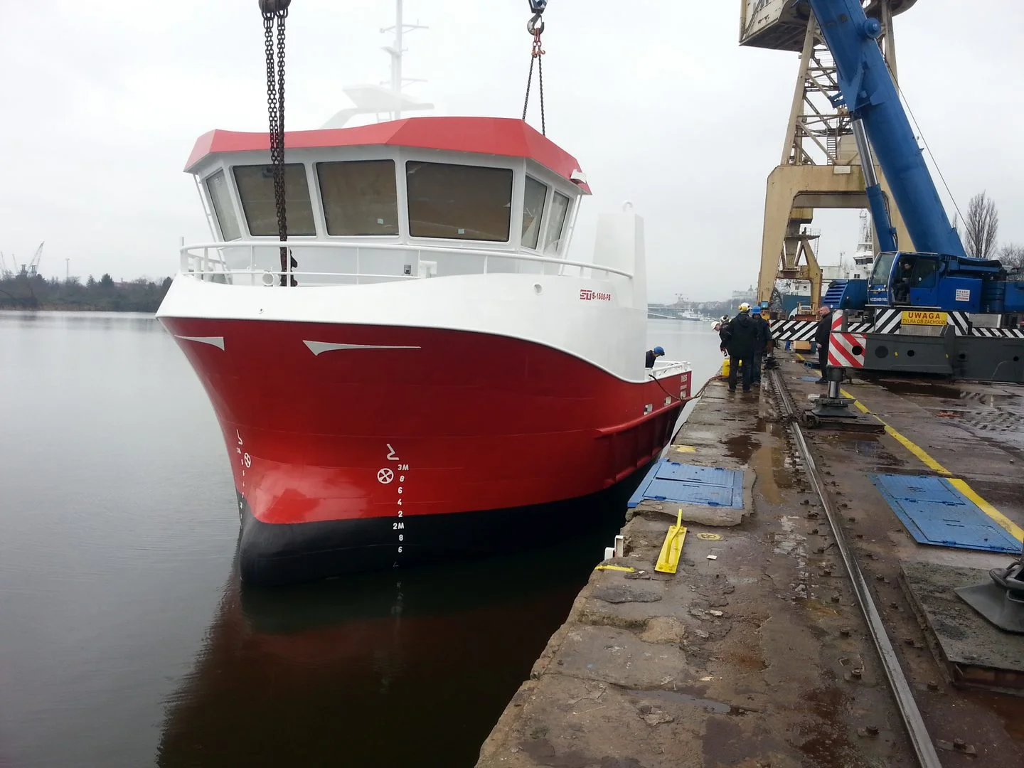 M/S Theis snart klar for slep til Hvide Sande Shipyard i Danmark.